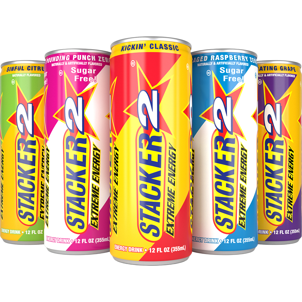 Stacker 2 Extreme Energy Drinks 12oz (12pk - 12 oz Cans) | Stacker2