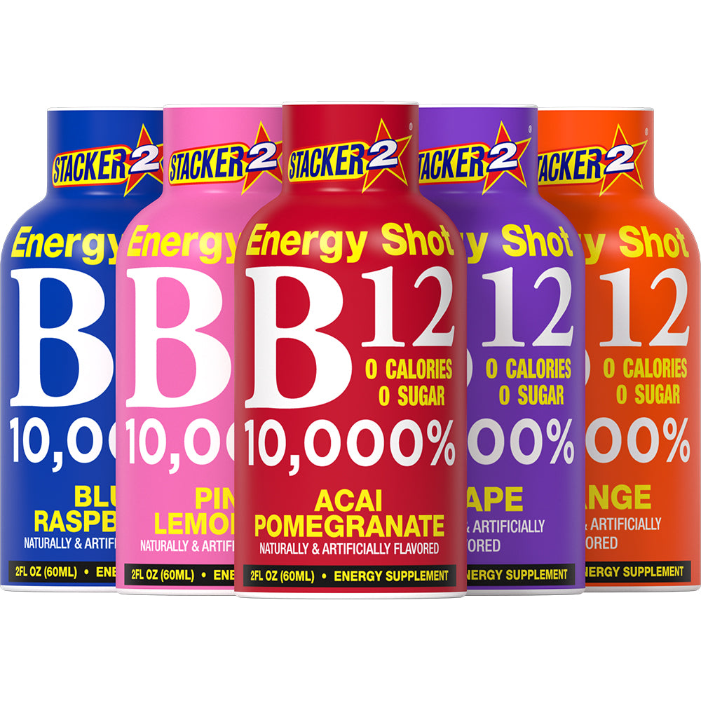 B12 Energy Shots (12pk 2 oz bottles) Stacker2