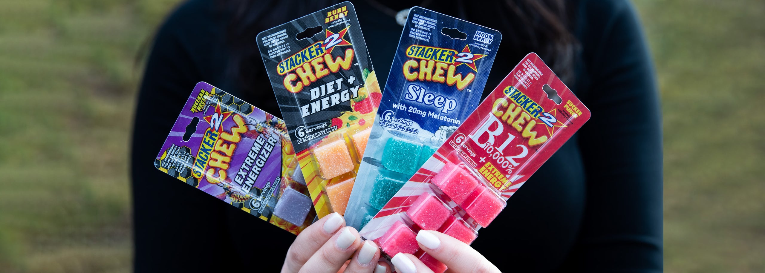 Stacker2 Chew Energy and Functional Gummies