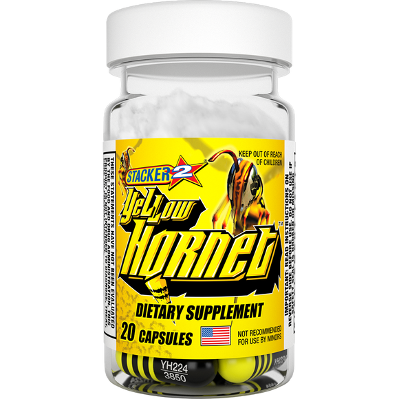 Stacker 2 Yellow Hornet Energy Pills – Fast Energy & Mental Focus