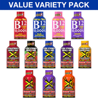 Bulk Energy Shots Value Pack (48pk - 2 oz bottles)