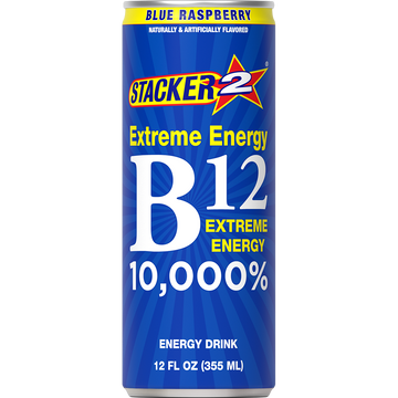 Stacker 2 B12 Energy Drinks 12oz (12pk - 12 oz Cans) - 0