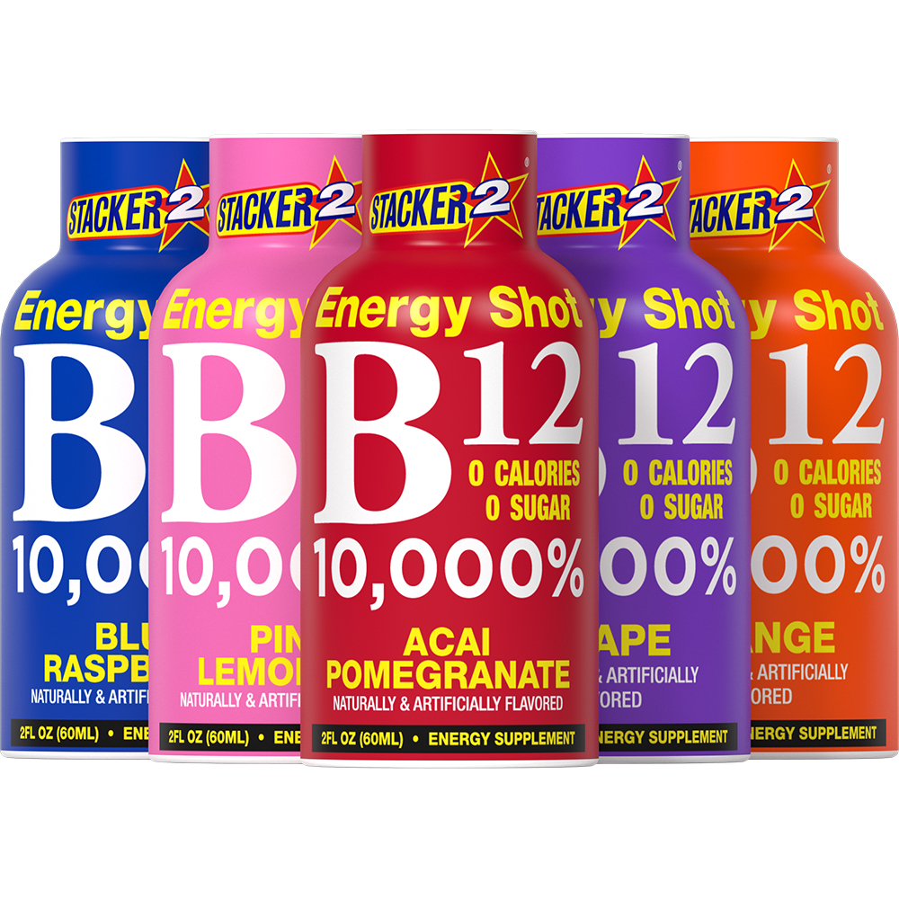 B12 Energy Shots (12pk - 2 oz bottles)