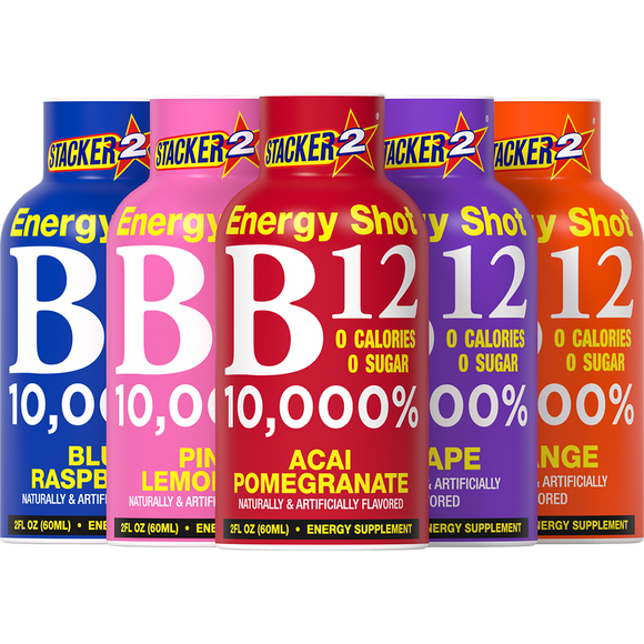 B12 Energy Shot 10,000% Daily Value (12pk - 2 oz bottles)