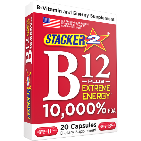 Stacker2 B12 Energy Capsules | 10,000% Daily Value