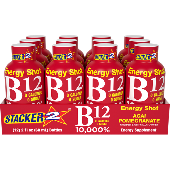 B12 Energy Shot 10,000% Daily Value (12pk - 2 oz bottles)