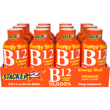 Stacker 2 B12 Energy Shot 10,000% Daily Value – 12 Pack