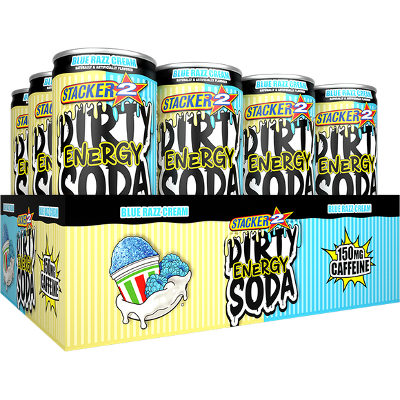 Stacker2 Dirty Soda Energy Drink 150mg Caffeine 12 0z Can
