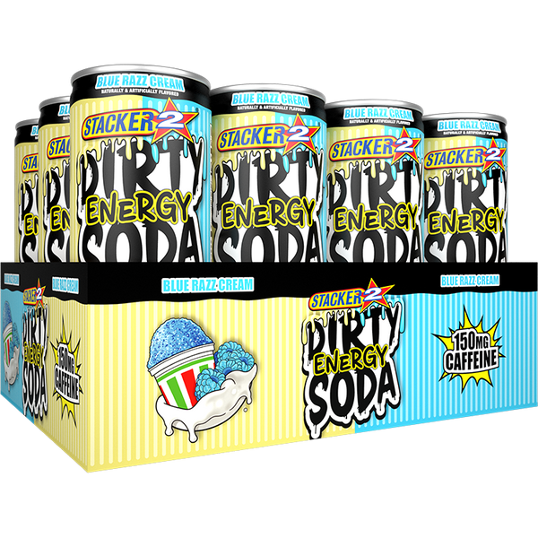 Stacker 2 Dirty Energy Soda 12oz Cans