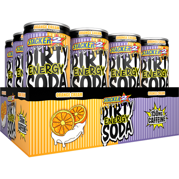 Stacker 2 Dirty Energy Soda 12oz Cans