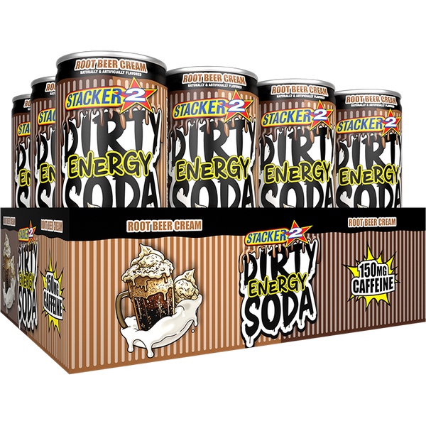 Stacker 2 Dirty Energy Soda 12oz Cans
