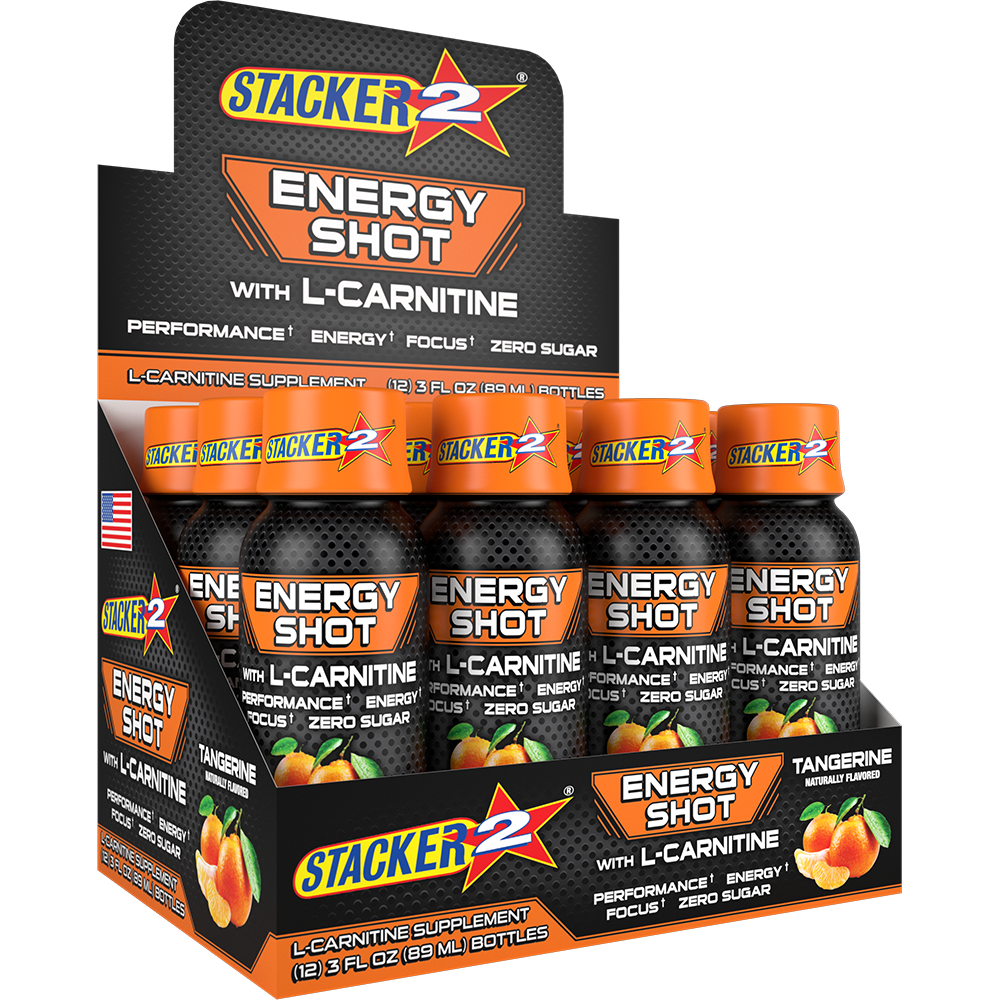 L-Carnitine Shots: Tangerine (12pk - 3 oz Bottles)