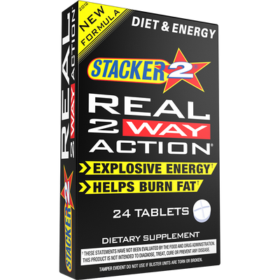 Stacker 2 Real 2-Way Action | Energy & Fat Burner Tablets