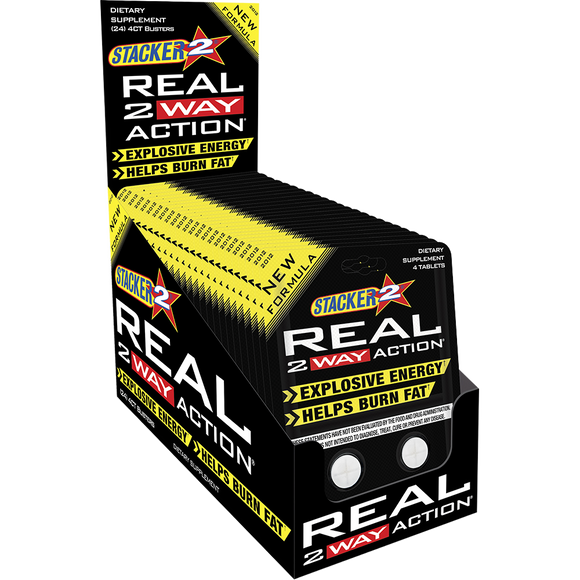 Stacker2 Real 2-Way Action | Energy & Fat Burner Tablets