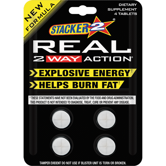 Stacker2 Real 2-Way Action | Energy & Fat Burner Tablets