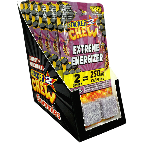 Stacker2 Extreme Energizer Gummies | Fast-Acting Energy Chews