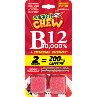 Stacker2 Chew Gummies: B12 10,000%