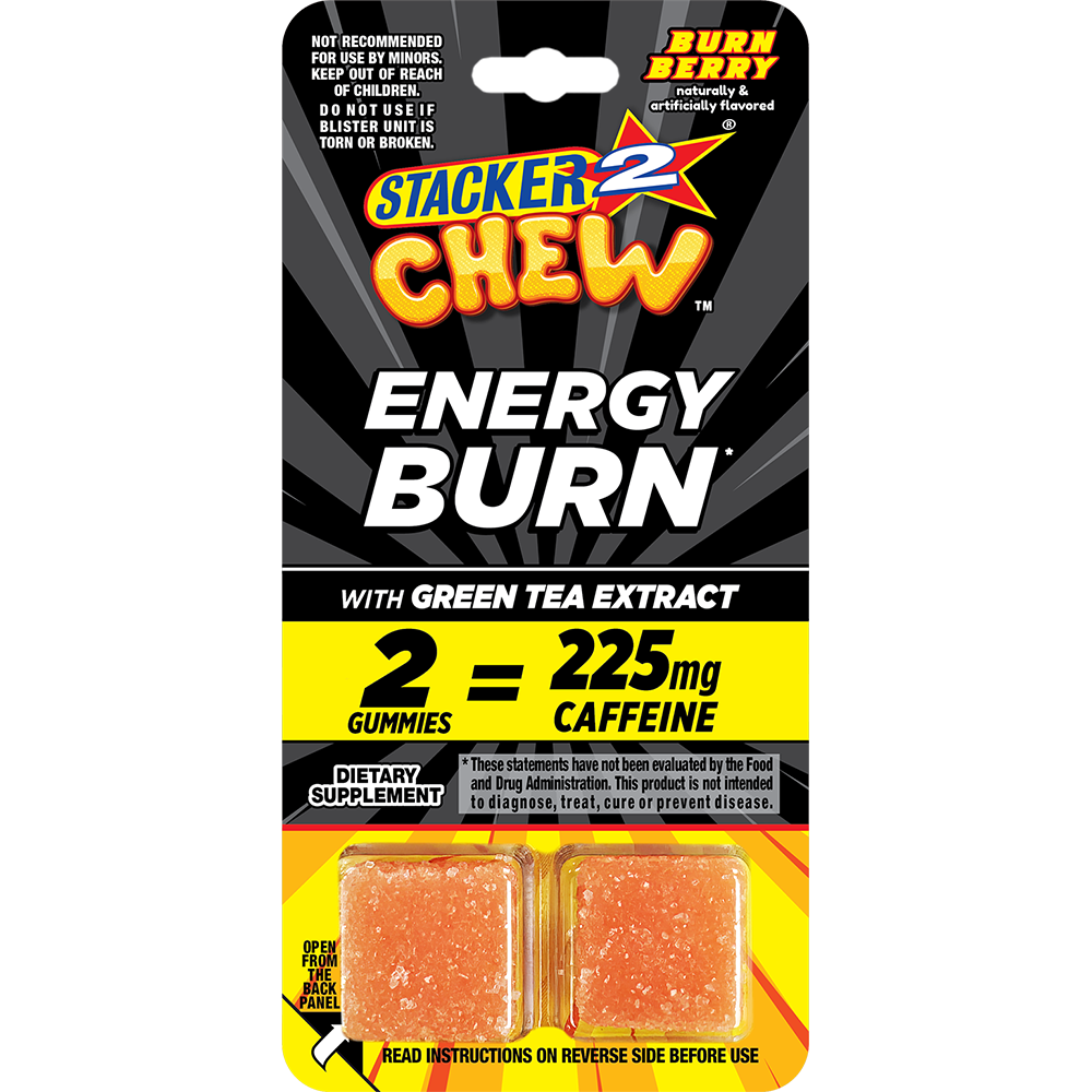 Stacker2 Chew Gummies: Diet & Energy