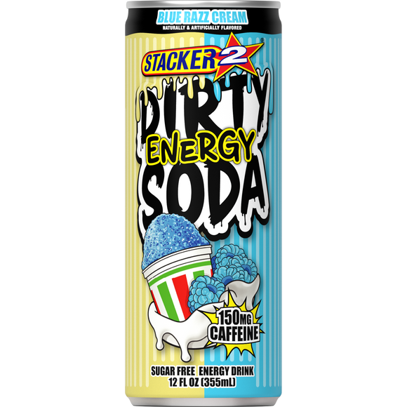 Stacker2 Dirty Soda Energy Drink 150mg Caffeine 12 0z Can