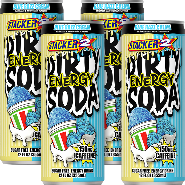 Stacker 2 Dirty Energy Soda 12oz Cans