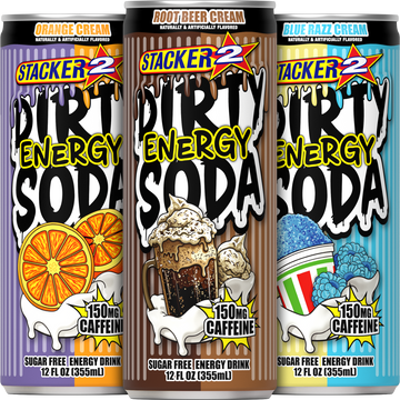 Stacker 2 Dirty Energy Soda 12oz Cans