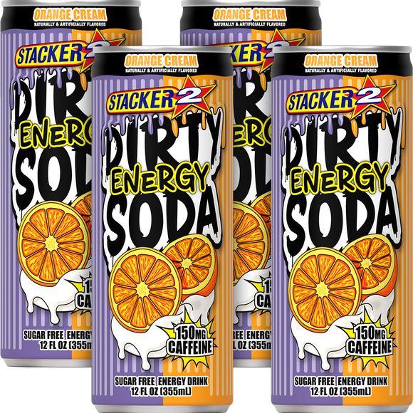 Stacker2 Dirty Soda Energy Drink 150mg Caffeine 12 0z Can