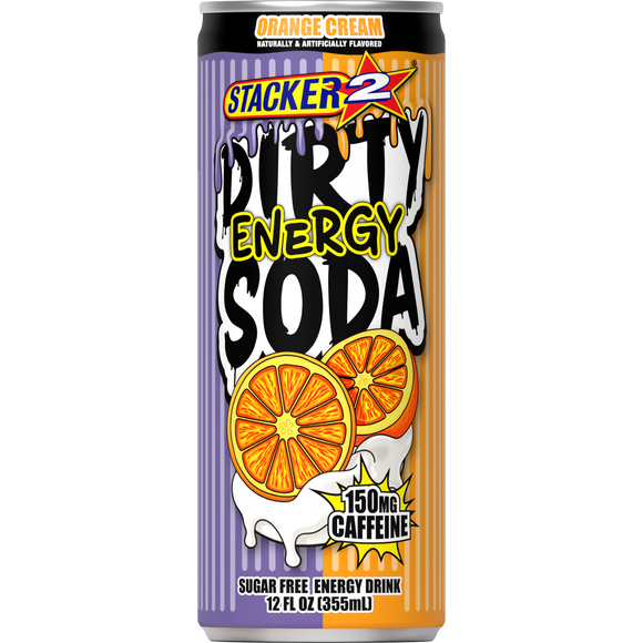 Stacker2 Dirty Soda Energy Drink 150mg Caffeine 12 0z Can