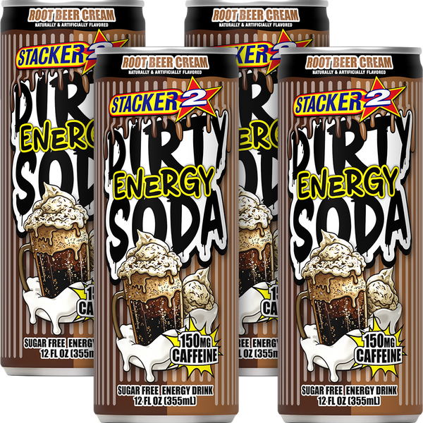 Stacker 2 Dirty Energy Soda 12oz Cans