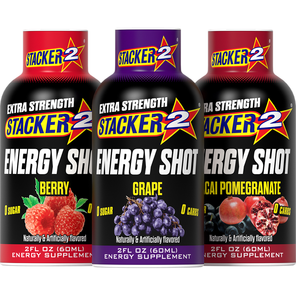 STACKER 2 | Energy Booster Supplements, Shots, Pills, Gummies | Stacker2