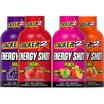 Stacker2 Energy Shots (12pk - 2 oz Bottles)