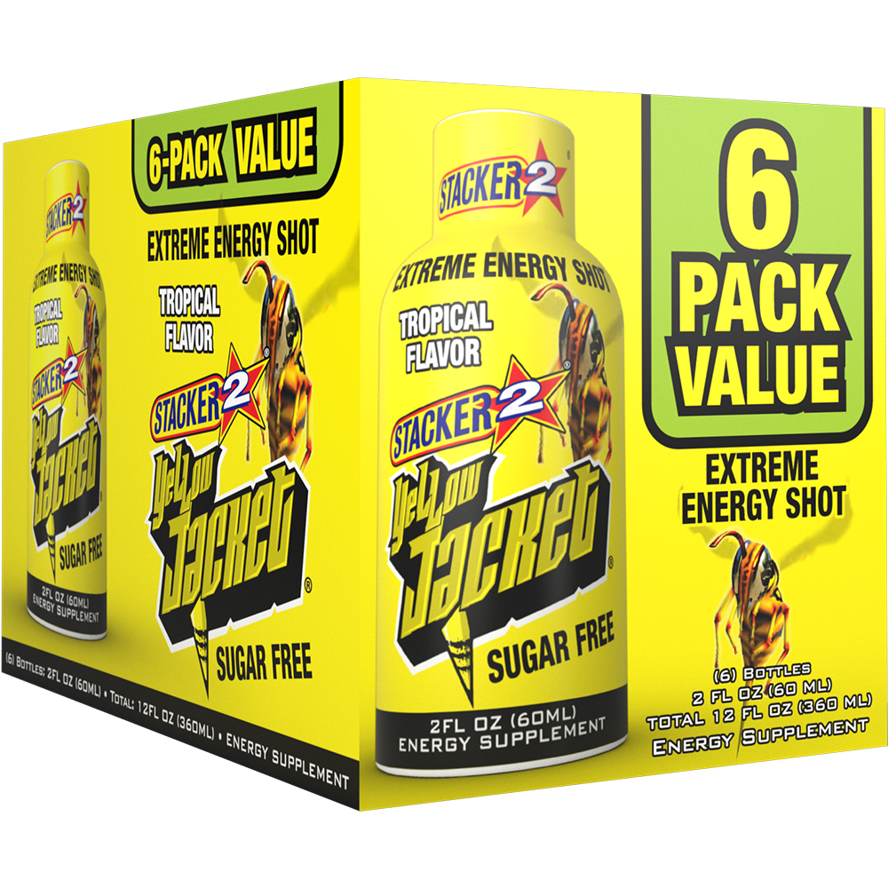 Yellow Jacket Energy Shots (6pk 2 oz Bottles) Stacker2