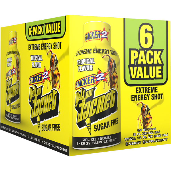 Yellow Jacket Energy Shots (6pk - 2 oz Bottles)