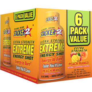 Stacker2 Extreme Energy Shots: Extra Strength (2 oz Bottles)
