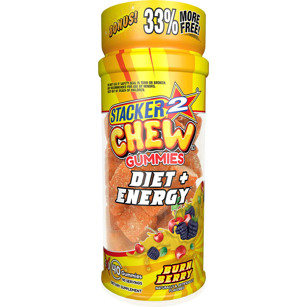 Stacker2 Chew Gummies: Diet & Energy