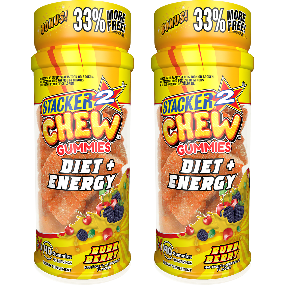 Stacker2 Chew Gummies: Diet & Energy