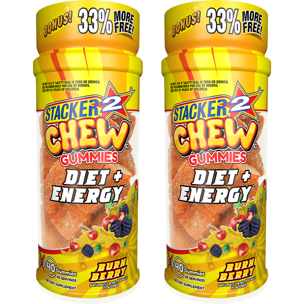 Stacker2 Chew Gummies: Diet & Energy