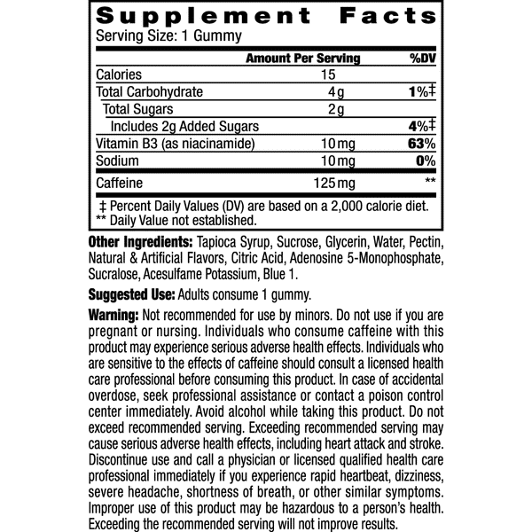 Stacker2 Chew Gummies: Extreme Energizer