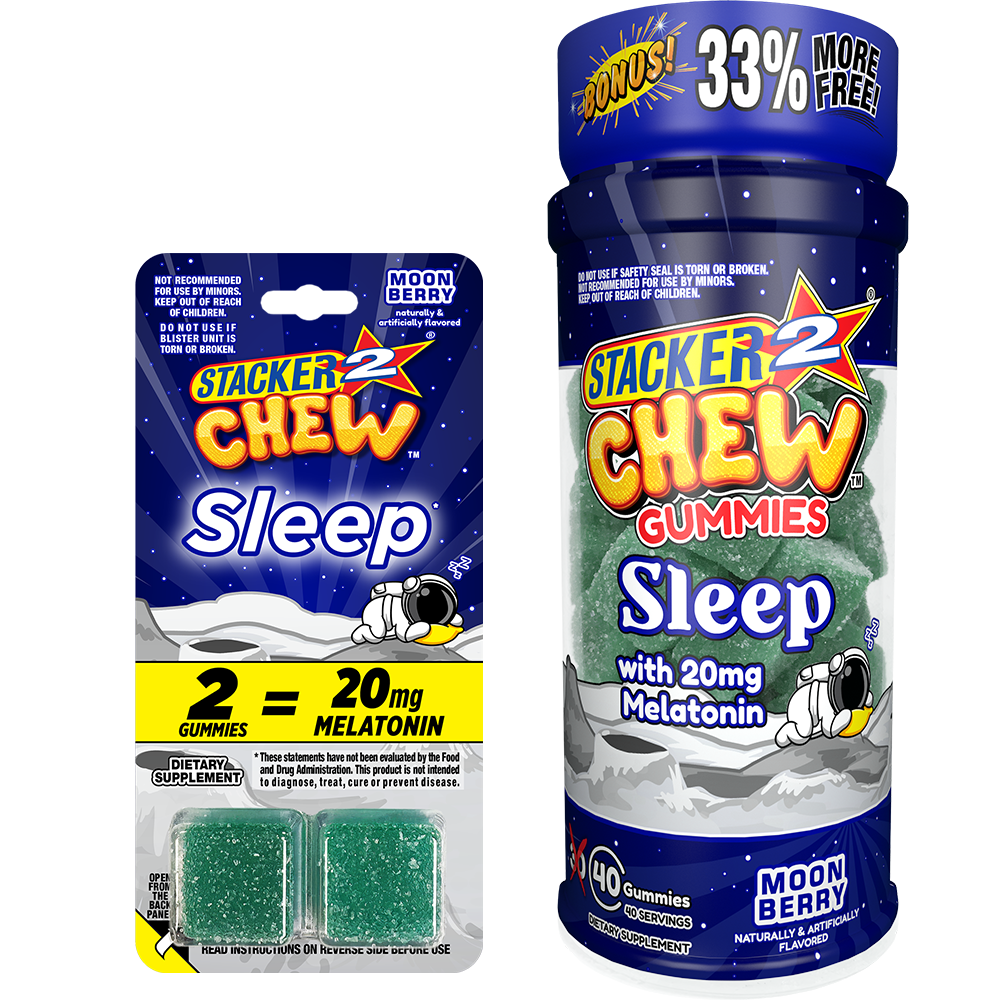 Stacker2 Chew Energy and Functional Gummies