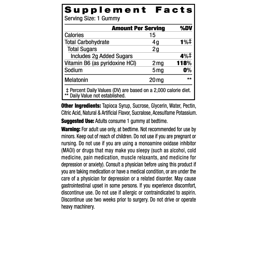 Stacker2 Chew Gummies: Sleep 6ct Pack - 0