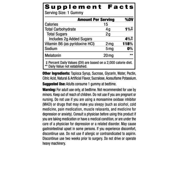 Stacker2 Chew Gummies: Sleep 6ct Pack