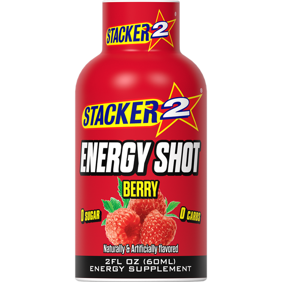 Stacker2 Energy Shots (12pk - 2 oz Bottles)
