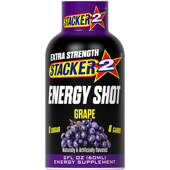 Stacker2 Energy Shots Extra Strength (12pk - 2oz Bottles)