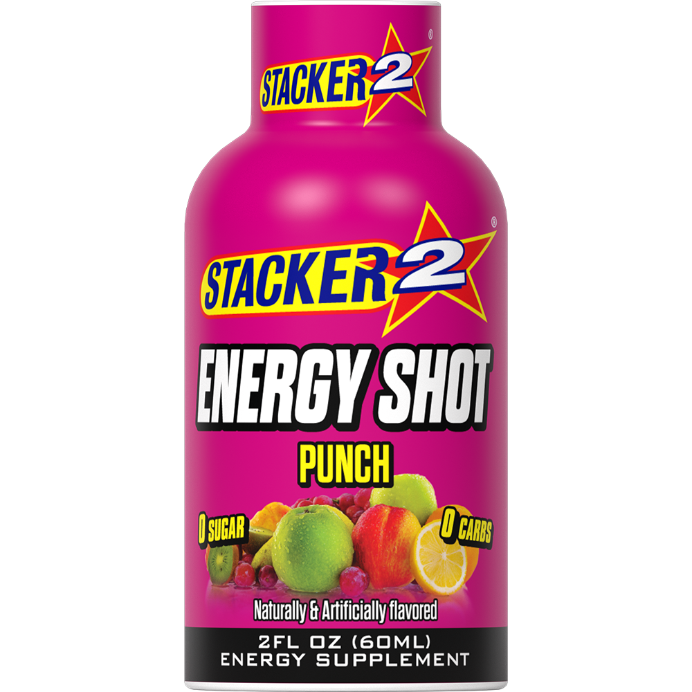 Stacker2 Energy Shots (12pk - 2 oz Bottles)