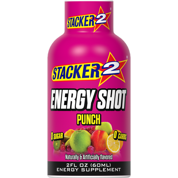 Stacker2 Energy Shots (12pk - 2 oz Bottles)
