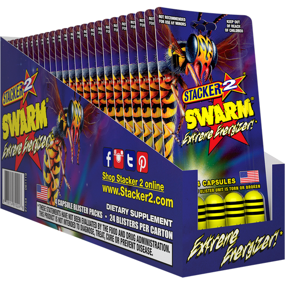 Stacker 2 Swarm Men's Performance Supplement | Testosterone Support & Vitality Formula | Stacker2