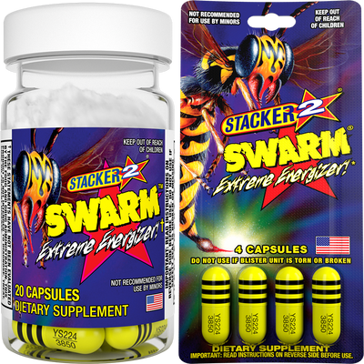 Stacker 2 Swarm Men's Performance Supplement | Testosterone Support & Vitality Formula | Stacker2