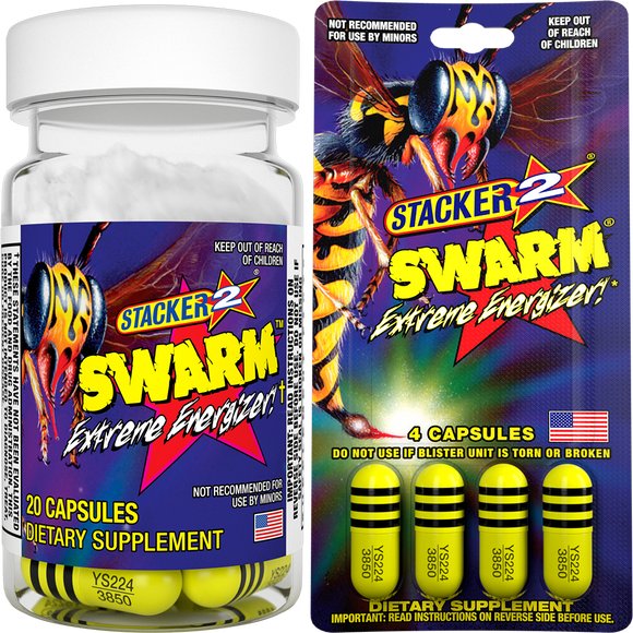 Stacker 2 Swarm Men's Performance Supplement | Testosterone Support & Vitality Formula | Stacker2