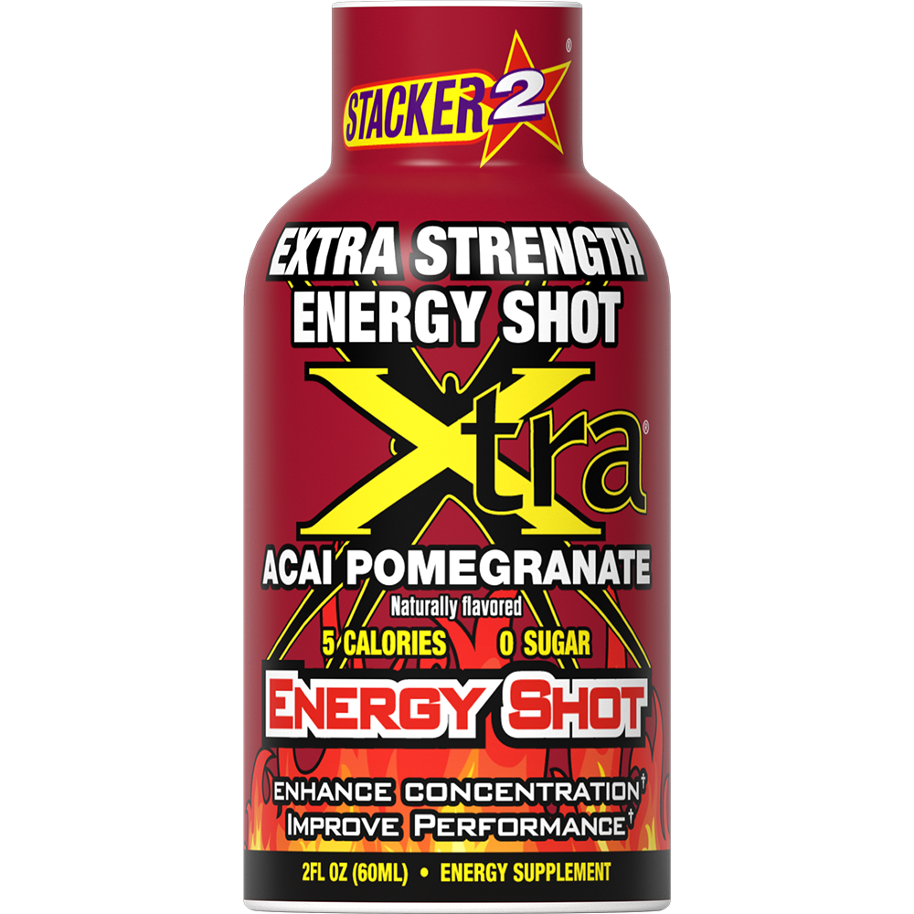 Xtra Energy Shots Extra Strength  (12pk - 2 oz Bottles)