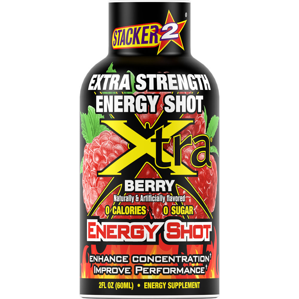 Xtra Energy Shots Extra Strength  (12pk - 2 oz Bottles)