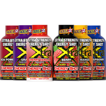 Xtra Energy Shots Extra Strength  (12pk - 2 oz Bottles)